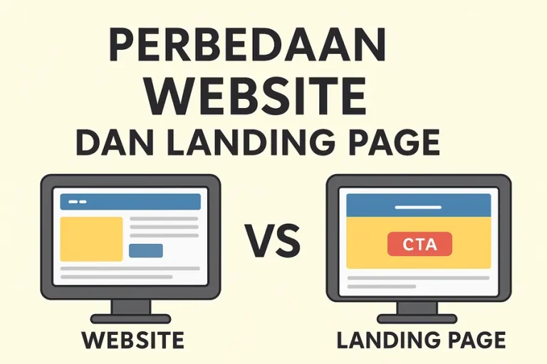 perbedaan website dan landing page